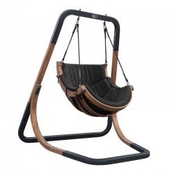 Capri Single Swing Chair Black