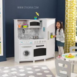 Large Play Kitchen with Lights & Sounds - White