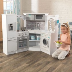 Ultimate Corner Play Kitchen with Lights & Sounds - White