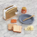 Komplet Toaster Set Metalik Zlata