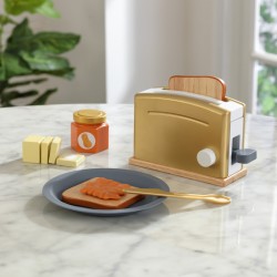 Komplet Toaster Set Metalik Zlata