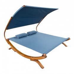 Mallorca Double Bed with Sunshade Blue