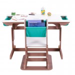 Nastavljiva pisalna miza in stol Pocket - Ash Gray