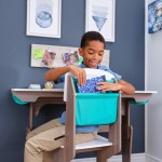 Pocket Adjustable Desk and Chair - Gray Ash