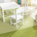 Farmhouse Table & 4 Chairs Set - White