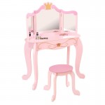 Toaletna mizica s stolčkom Princeska