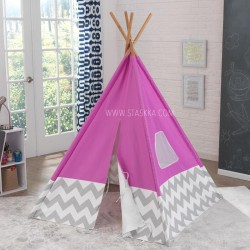Otroški šotor Teepee - roza