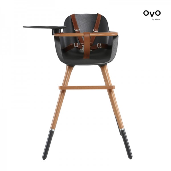 Ovo Luxe City Harness Leatherette Brown Highchair