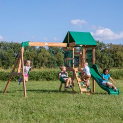Buckley Hill Play Tower with Swings and Slide