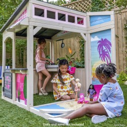 Barbie™ Seaside Wooden Outdoor Playhouse