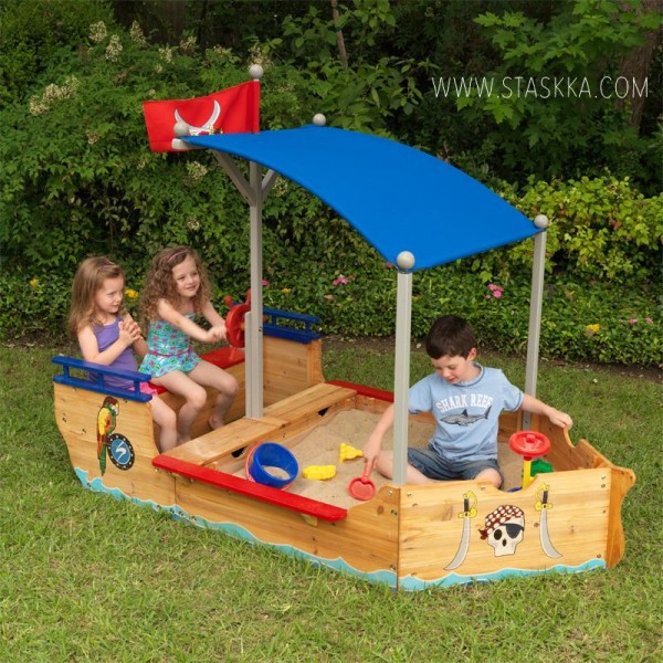 Peskovnik za otroke Piratska ladja